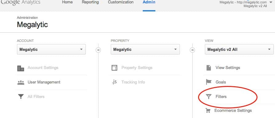 creating google analytics filter for IP address