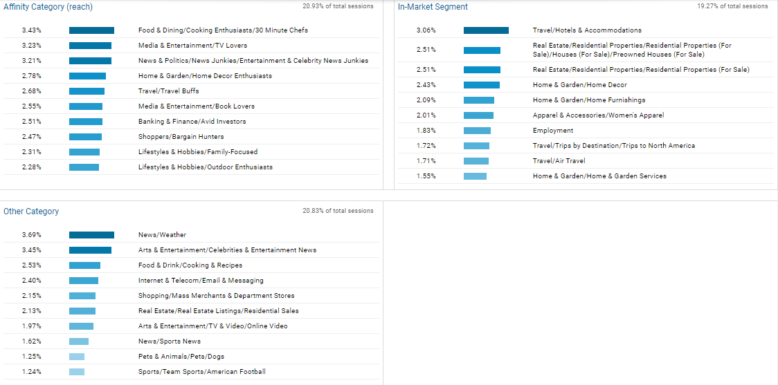 Google Analytics Demographics