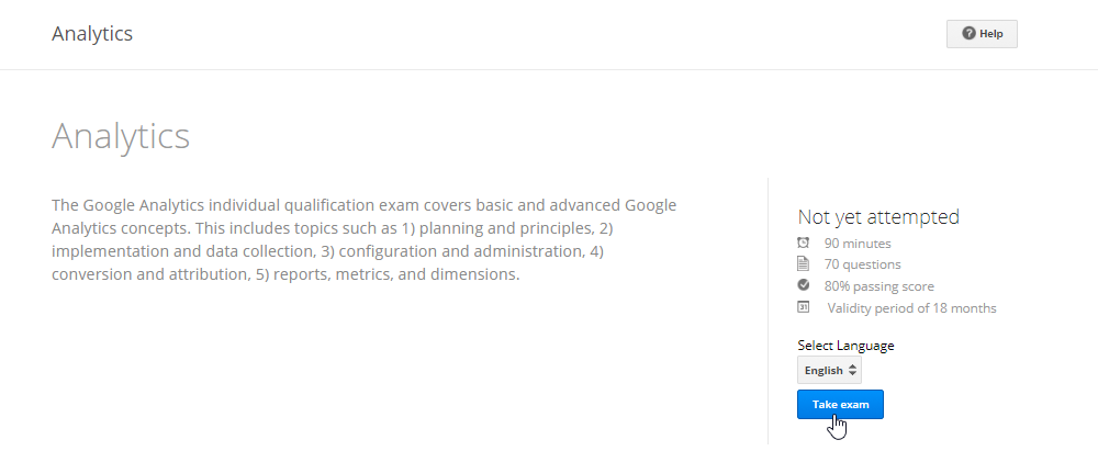 Taking the Google Analytics Certification Exam