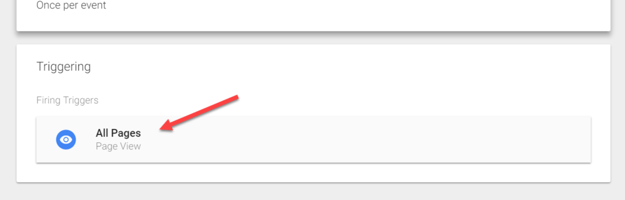 Triggered on All Pages