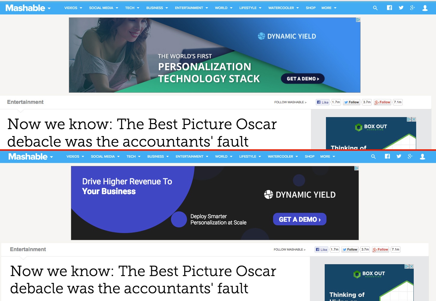 Ad Image Comparison
