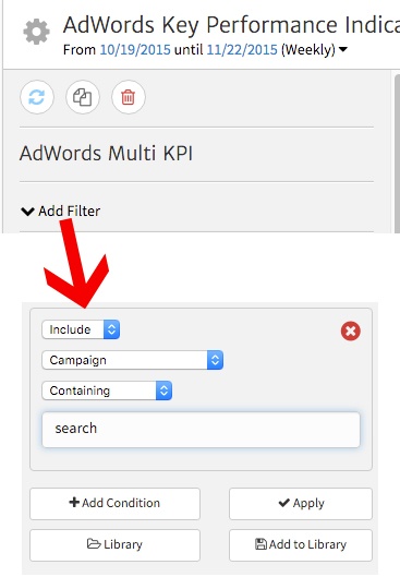 Adding a Filter in a Megalytic Widget