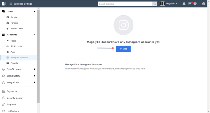 Add an Instagram Account to Facebook Business Manager