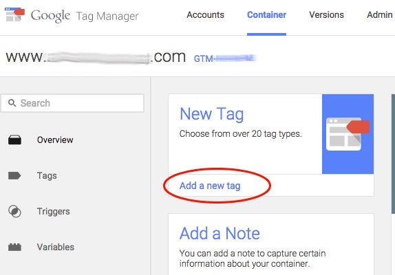 Google Tag Manager - Add New Tag