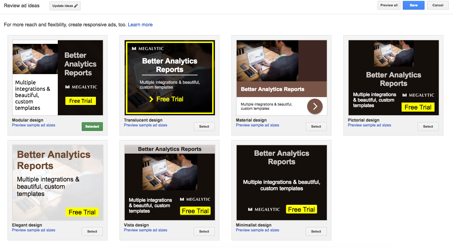 Automatic Image Ads