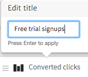 Changing the Metric Name