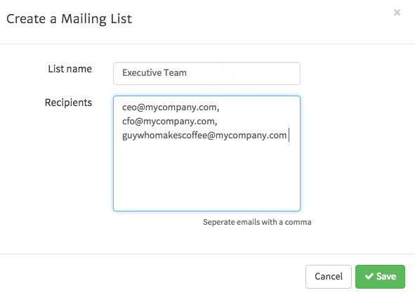 Create a Distribution List in Megalytic