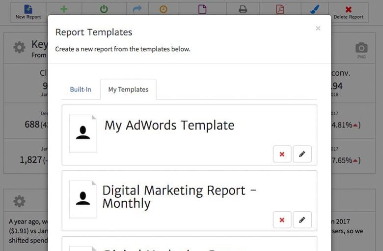 Create a Report from a Megalytic Template