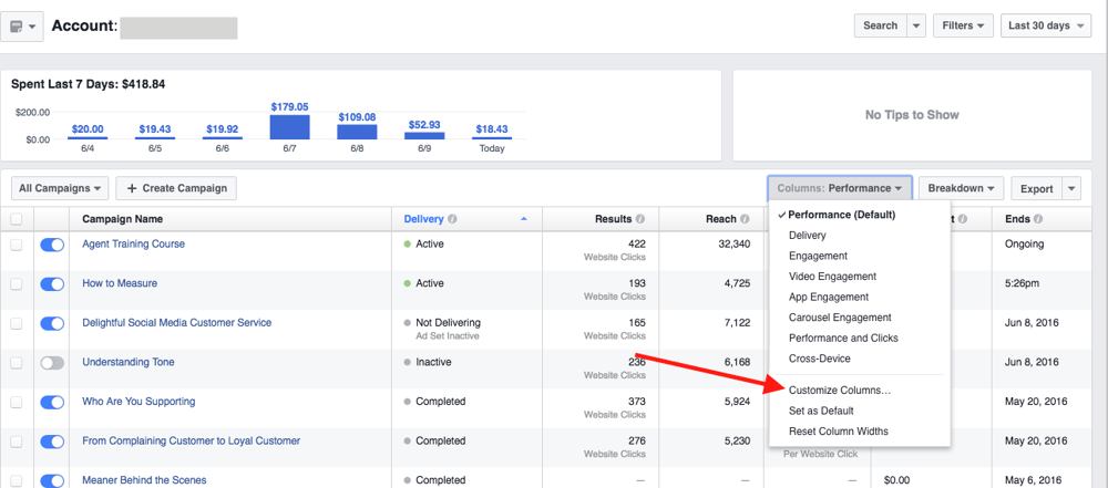 Facebook Ads Manager