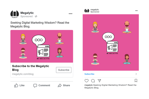 Facebook vs Instagram Images