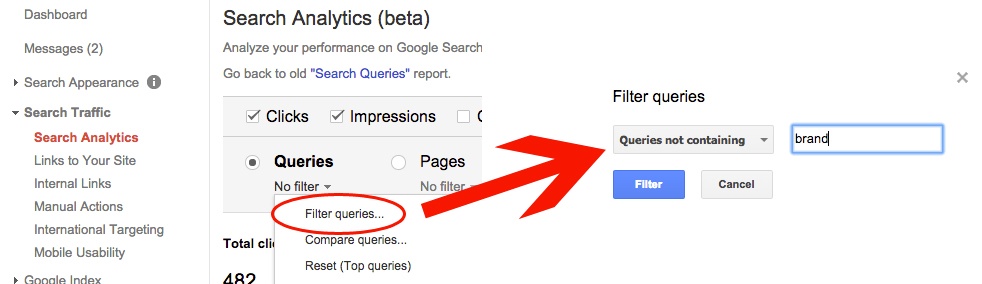 Filtering Brand Searches