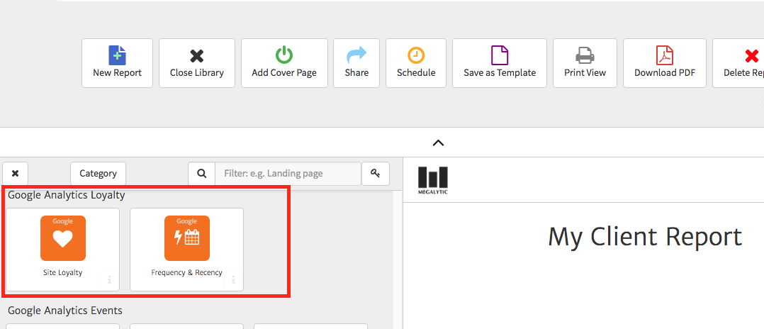 Megalytic Widget Library Contains Loyalty Widgets