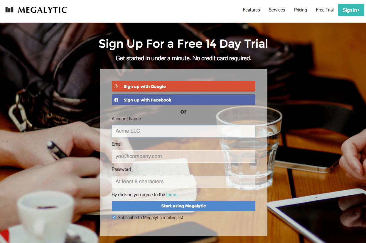 Megalytic Free Trial