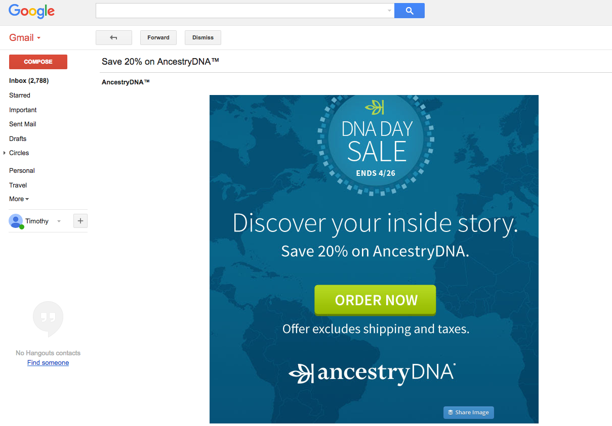 Full Image GMail Ad