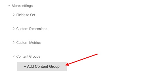 Google Tag Manager - Selecting GA Content Groups