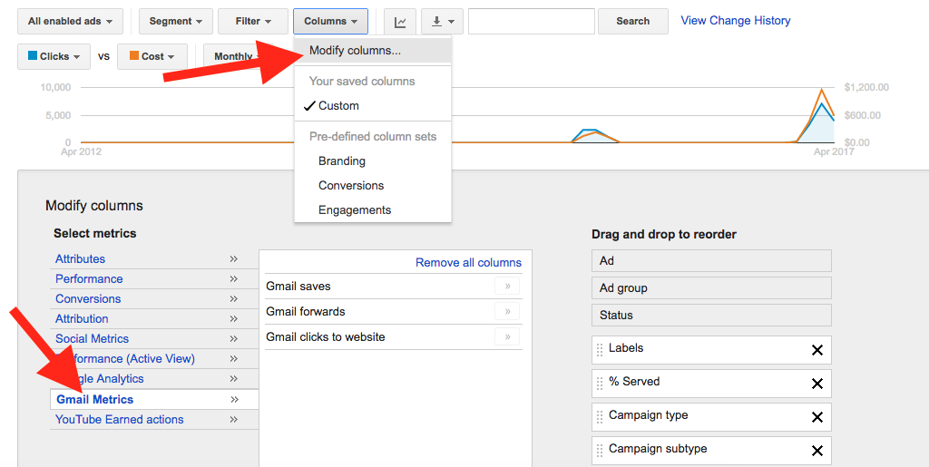 GMail Columns