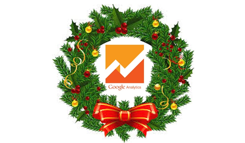 google analytics holiday wreath