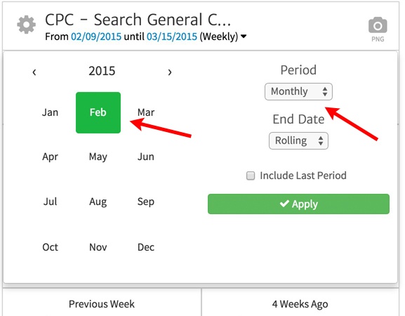 Megalytic KPI Date Picker
