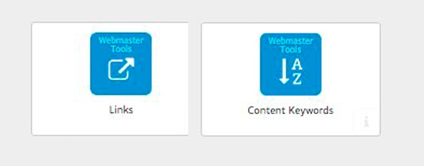 Links and Content Keywords Widgets