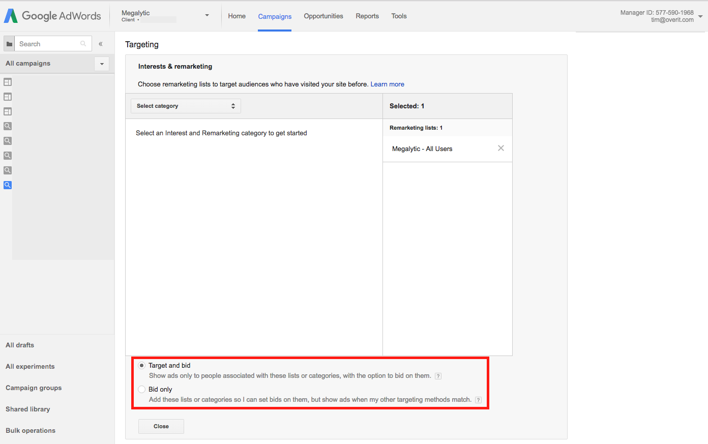 Remarketing for Search