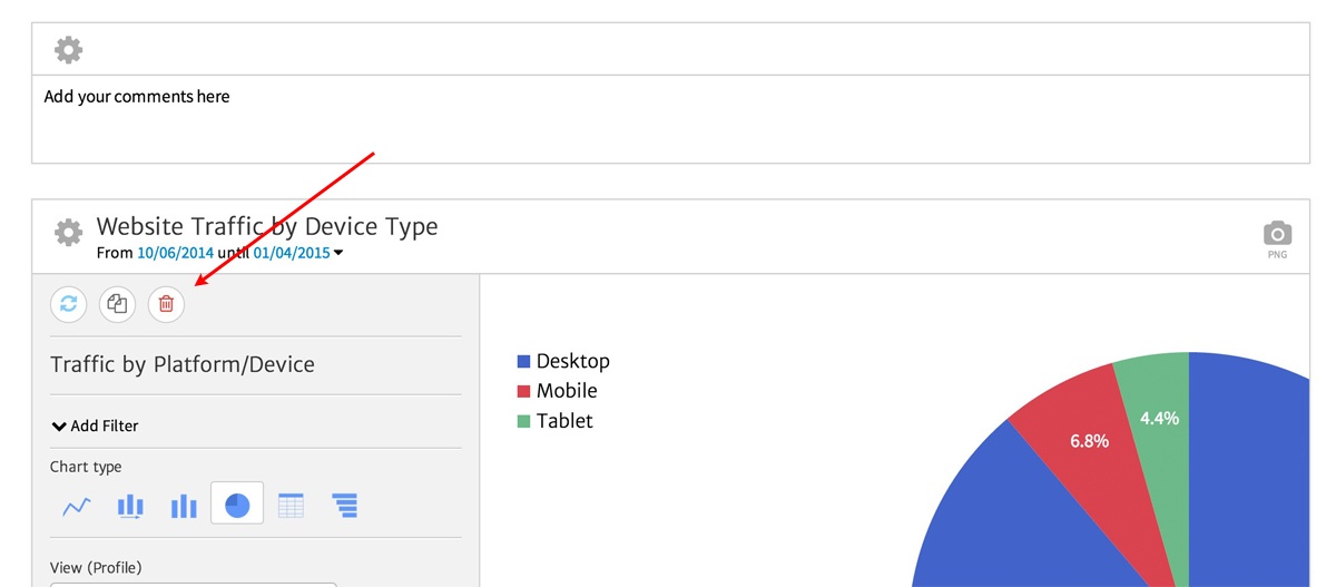 How to Remove a Widget in Megalytic