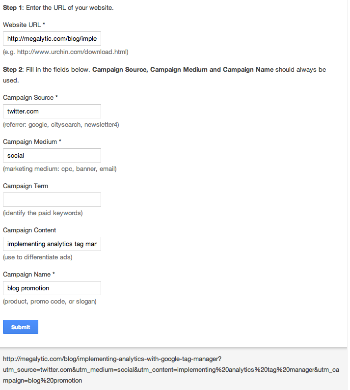 google url builder
