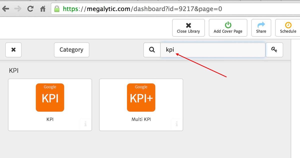 Using the Search Filter in Megalytic's Widget Library