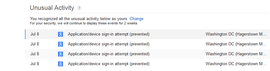 google-unusual-activity